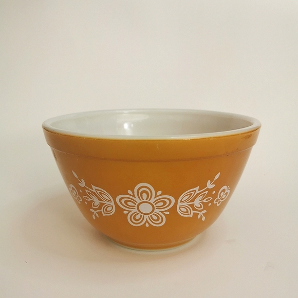 Pyrex Vintage 401 Butterfly Gold - Picture 1 of 2